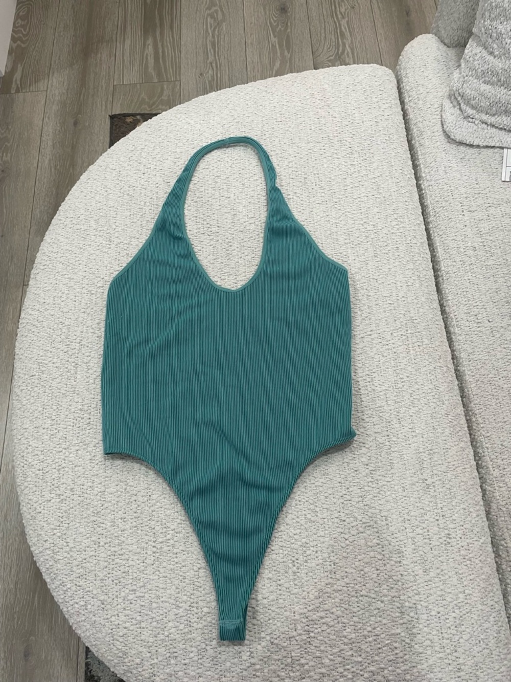 wild fable Seafoam Green Ribbed Halter Tank Top - Picture 2 of 3